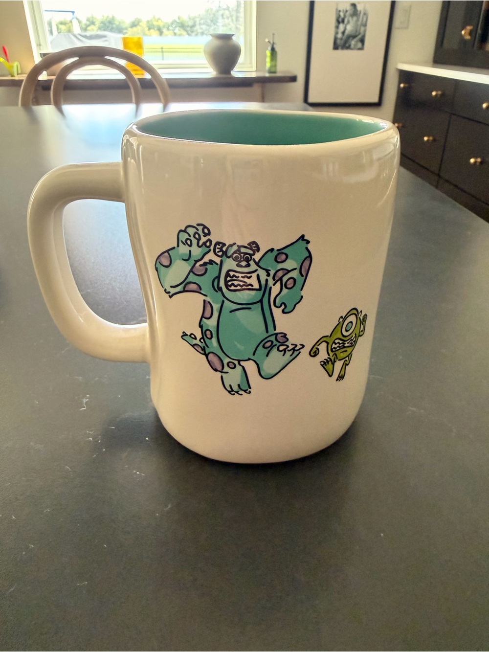 Mike and Sulley monsters inc “monster crew” Rae Dunn mug cup